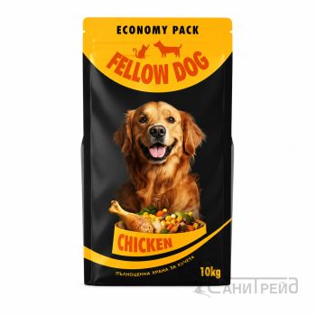 ФЕЛЛОУ ДОГ Chicken 10кг пиле ЧЕРЕН